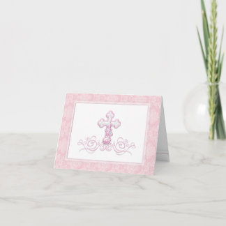 Rosa kors dop tackkort