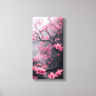 Rosa Körsbärsblom Konst på Canvas – Sakuraträd
