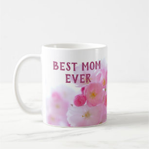 Rosa körsbärsblommas bästa mamma någonsin mugg