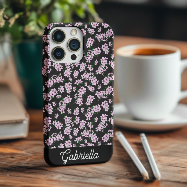 Rosa körsbärsblomning Blommönster namn (Skapare uppladdad)