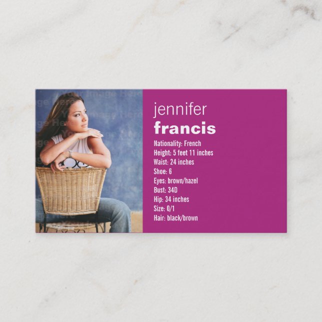 Rosa korsning mini- kompkort visitkort (Framsida)