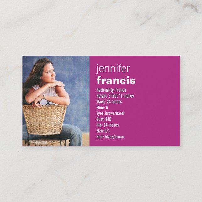 Rosa korsning mini- kompkort visitkort (Framsida)