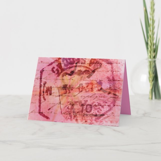 Rosa Kort (Framsida)