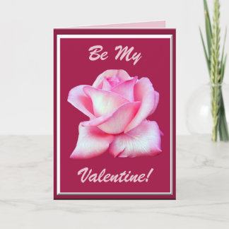 Rosa kort för valentines day