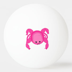 Rosa krabba pingisboll