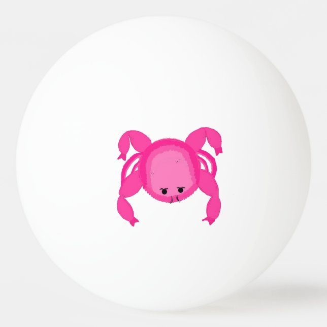 Rosa krabba pingisboll (Baksidan)
