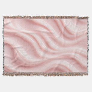 Rosa kräm abstrakt design filt