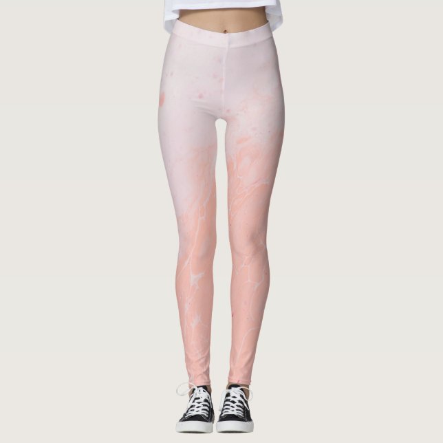rosa kräm leggings (Framsida)