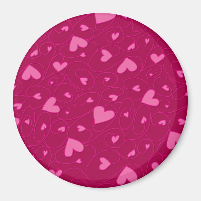 Rosa kramdjur magnet (Framsidan)
