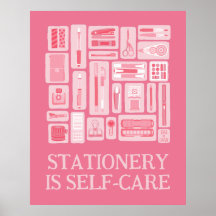 Rosa Kreativ Verktyg Illustration Self-Care