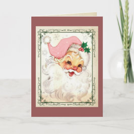 Rosa Kringle-julkort Helgkort