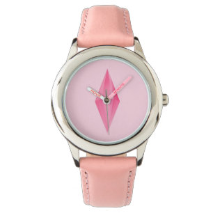 Rosa kristaller armbandsur
