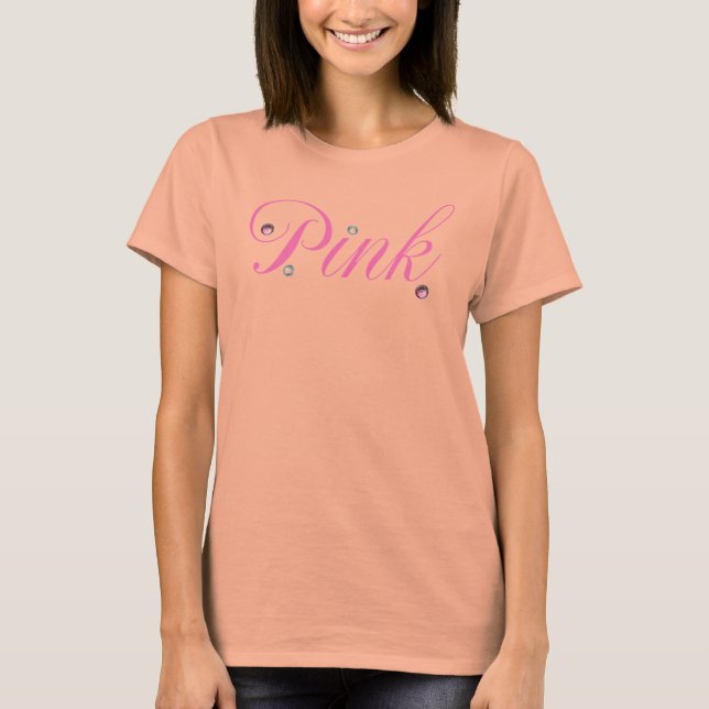 Rosa kristaller. tee shirt (Framsida)