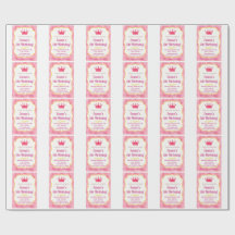 Rosa Krona Birthday Inbjudan | zazzlemade Magic