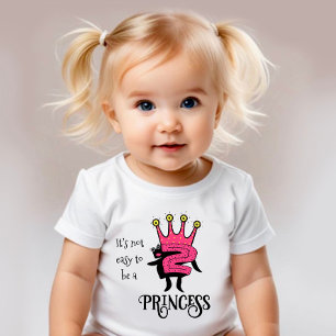 Rosa krona med nummer två t shirt