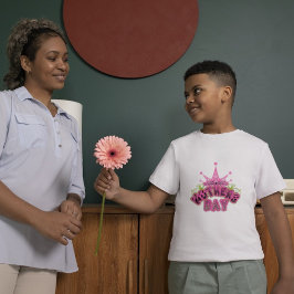 Rosa Krona Mors dag Boys T-Shirt