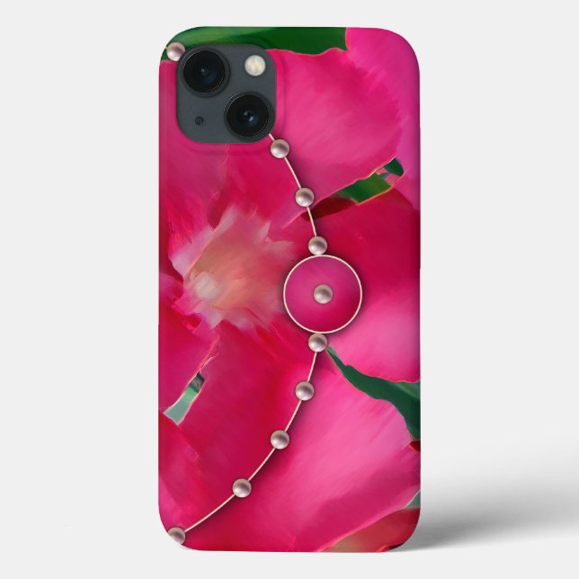 Rosa kronblad och pärlor (Baksida)