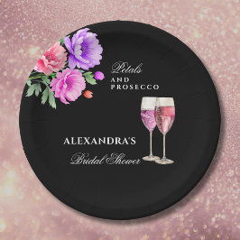 Rosa Kronblad och Prosecco-Peony Bröllopsdusch
