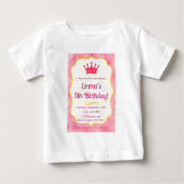 Rosa Kronfödelsedagsinbjudan | zazzlemade Magi T Shirt