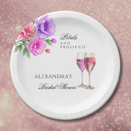 Rosa kronskål och Prosecco Bröllopsdusch