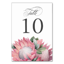Rosa Kung Protea Bouquet Bordsnummer
