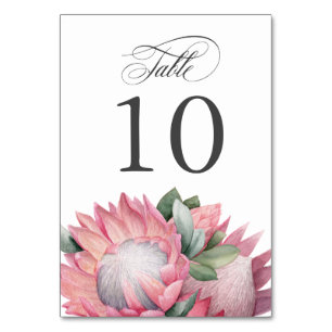Rosa Kung Protea Bouquet Bordsnummer