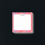 Rosa Kurvor ANPASSNINGSBAR Chic  Monogram Personli Post-it Block<br><div class="desc">Kolla in den här roligtens anpassade anteckning. Ändra färg,  text och teckensnitt till kostym efter behov. Lägg också till din egen text. Kolla min butik för mer roligt färg och mönster och säg till om du vill ha någon anpassningsbar.</div>