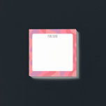 Rosa Kurvor ANPASSNINGSBAR Chic  Monogram Personli Post-it Block<br><div class="desc">Kolla in den här roligtens anpassade anteckning. Ändra färg,  text och teckensnitt till kostym efter behov. Lägg också till din egen text. Kolla min butik för mer roligt färg och mönster och säg till om du vill ha någon anpassningsbar.</div>