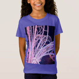 Rosa kurvor ljus t shirt
