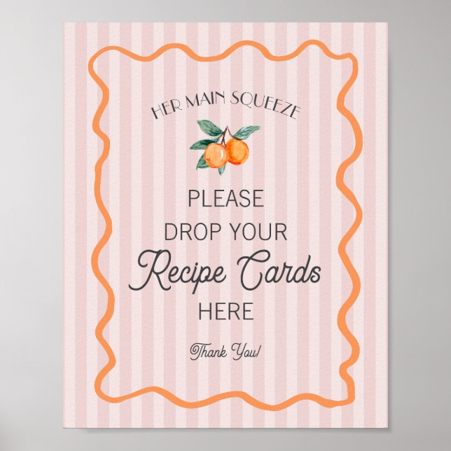 Rosa Kutt Main Squeeze Citrus Dela en Recept Poster (Framsidan)