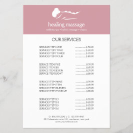 ROSA KVINNA STENMASSAGE Wellness Dagspa Flygblad