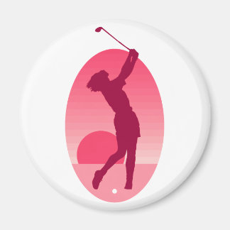 Rosa Kvinnors Golf Magnet
