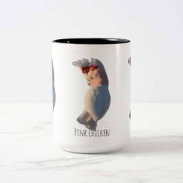 Rosa kyckling Två-Tonad mugg