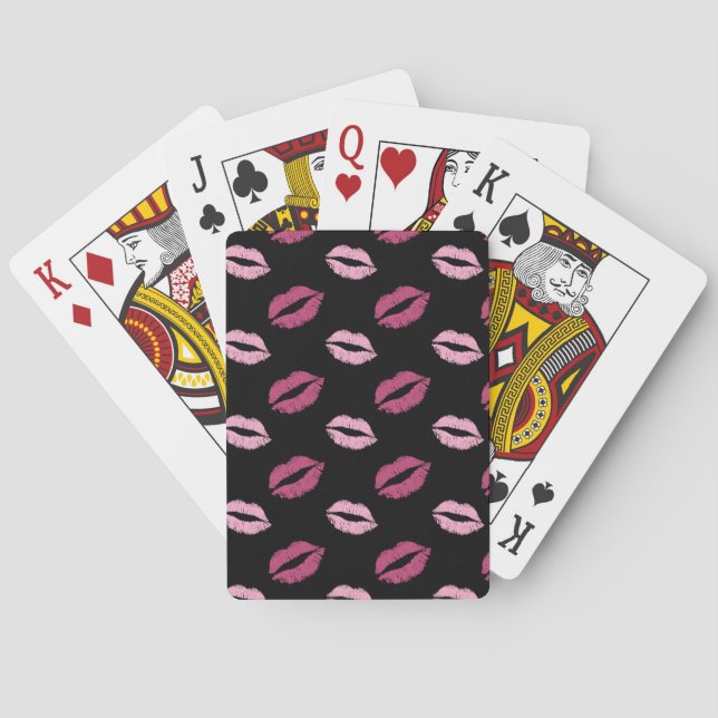 Rosa Kyssar Casinokort (Baksidan)