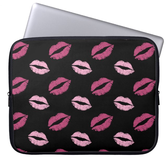 Rosa Kyssar Laptop Fodral (Framsidan)