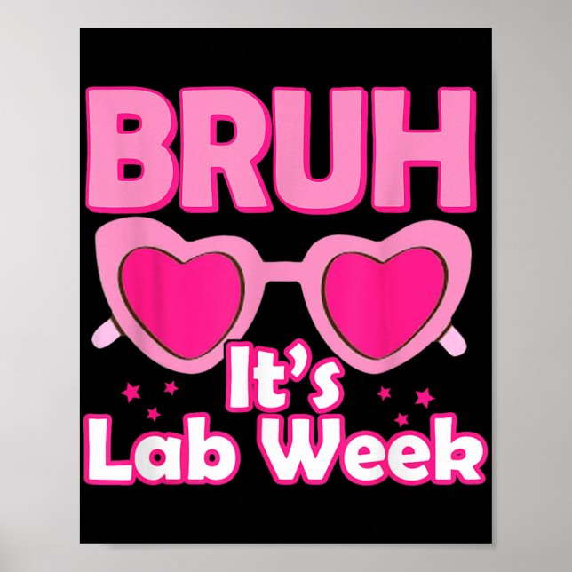 Rosa Lab Vecka 2024 Mediccal Lab Science Lab Tech  Poster (Framsidan)