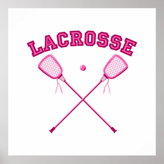 Rosa Lacrosse Logotyp Poster (Framsidan)