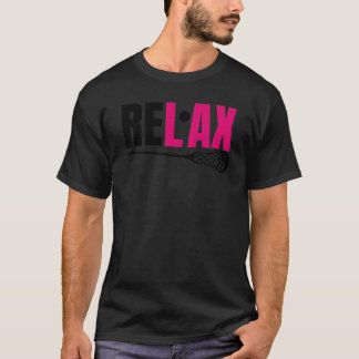 Rosa lacrosse Slappna av Chillax Re lax Lacrosse G T Shirt