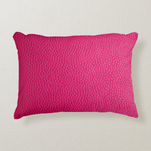 Rosa läder, läder, struktur prydnadskudde