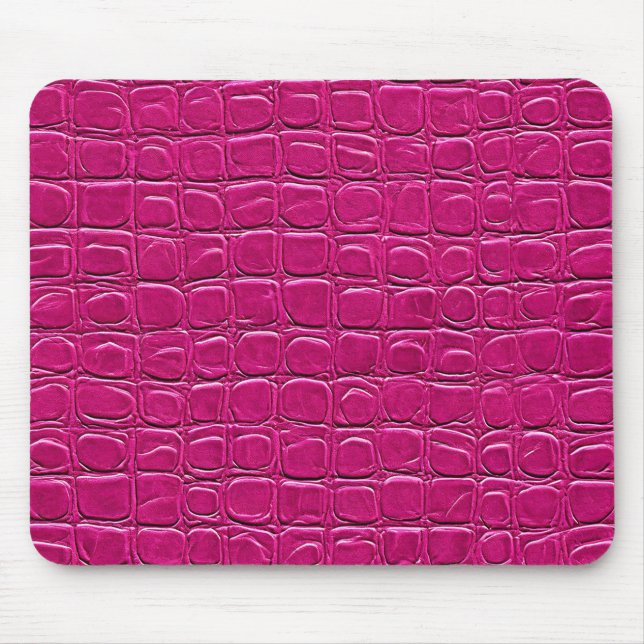 💗 Rosa läder skrivbord Chic modern kontorsinredni Musmatta (Framsidan)