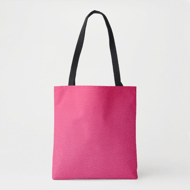 Rosa läder struktur tygkasse (Framsida)