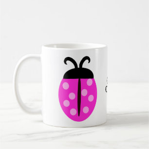 Rosa Ladybug Kaffemugg