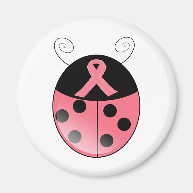 Rosa Ladybug Magnet (Framsidan)