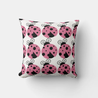 Rosa Ladybug Pillow Kudde