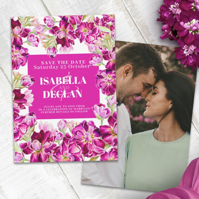 Rosa lagrar blommor bröllop spara datum datumet (Skapare uppladdad)