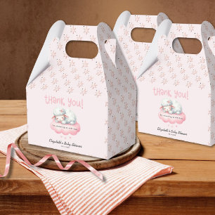 Rosa Lamb Girl Baby Shower Presentaskar