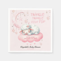 Rosa Lamb Twinkle Twinkle Girl Baby Shower