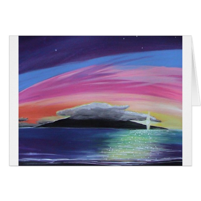 Rosa Lanai Hälsningskort (Framsidan Horizontal)