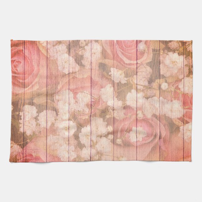 Rosa Land Chic Ro Kökshandduk (Horisontell)