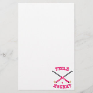 Rosa landhockeylogotyp brevpapper